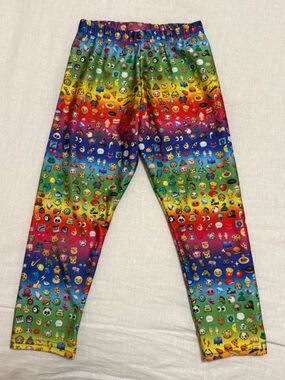 Zara Terez Rainbow Emoji Print Kids Leggings